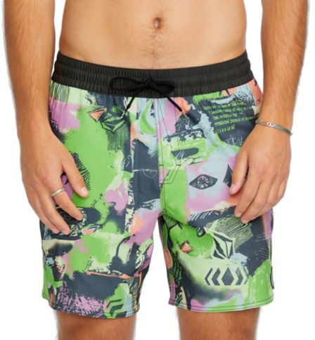 Plavky Volcom Unite Stoney Trunk 17 Steel Purple